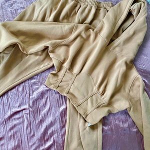 Tan Missguided Corset Sweatsuit